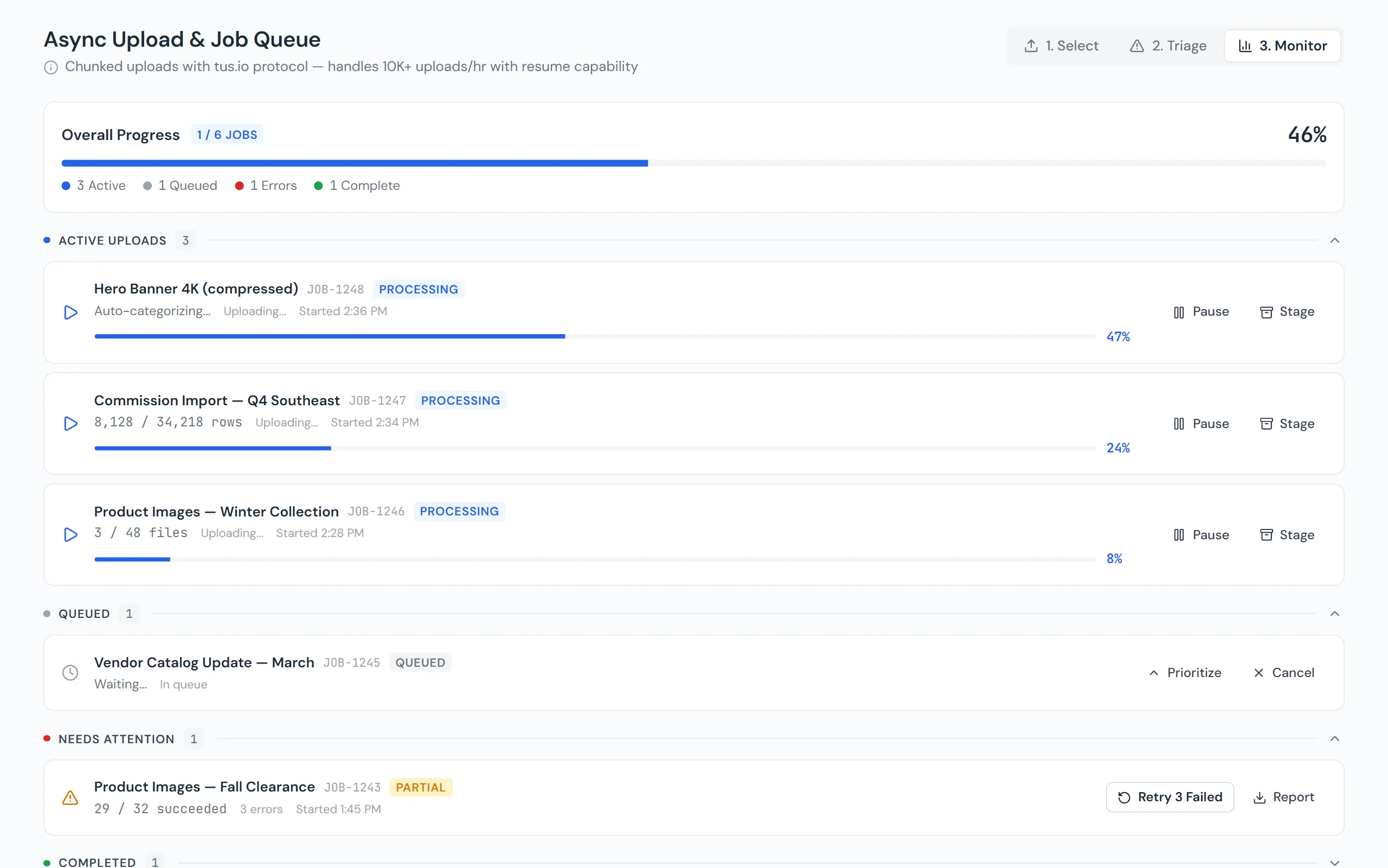 Still of Async Upload